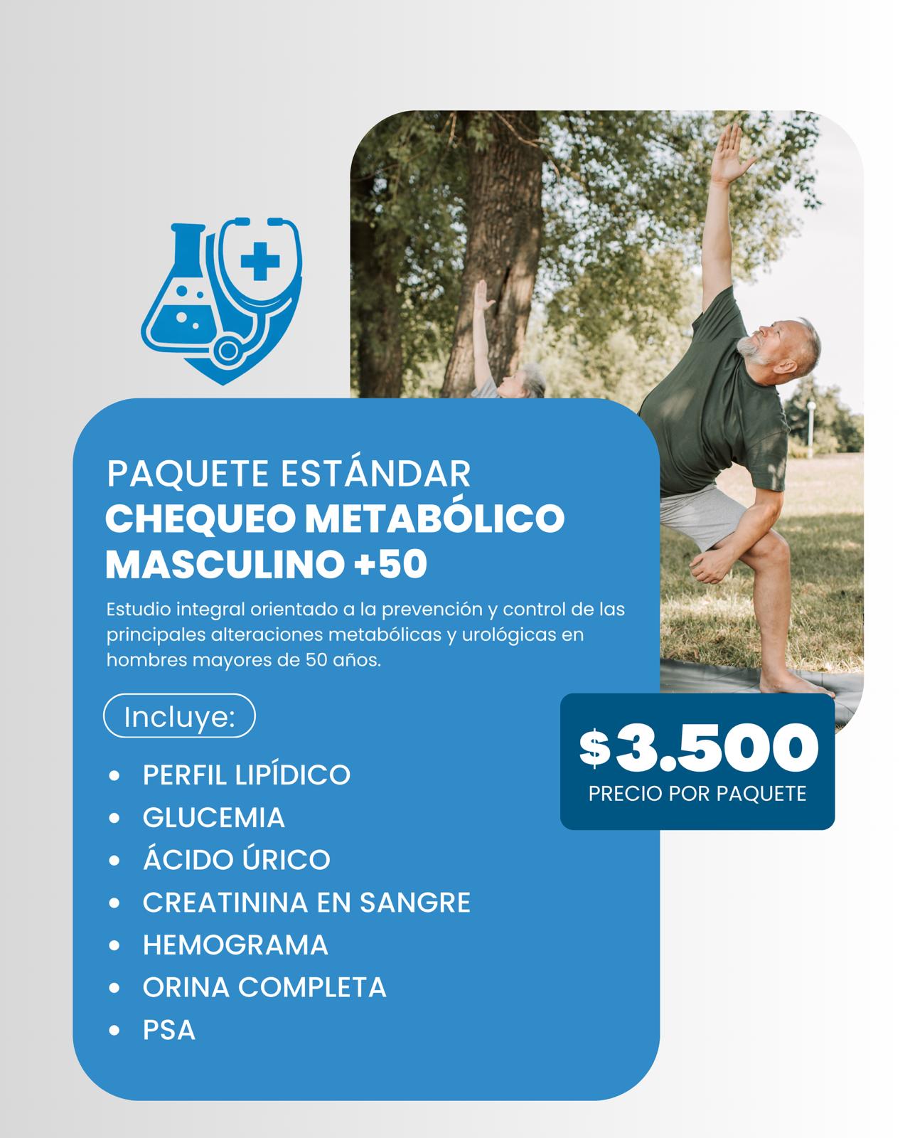 Paquete Estándar Masculino +50
