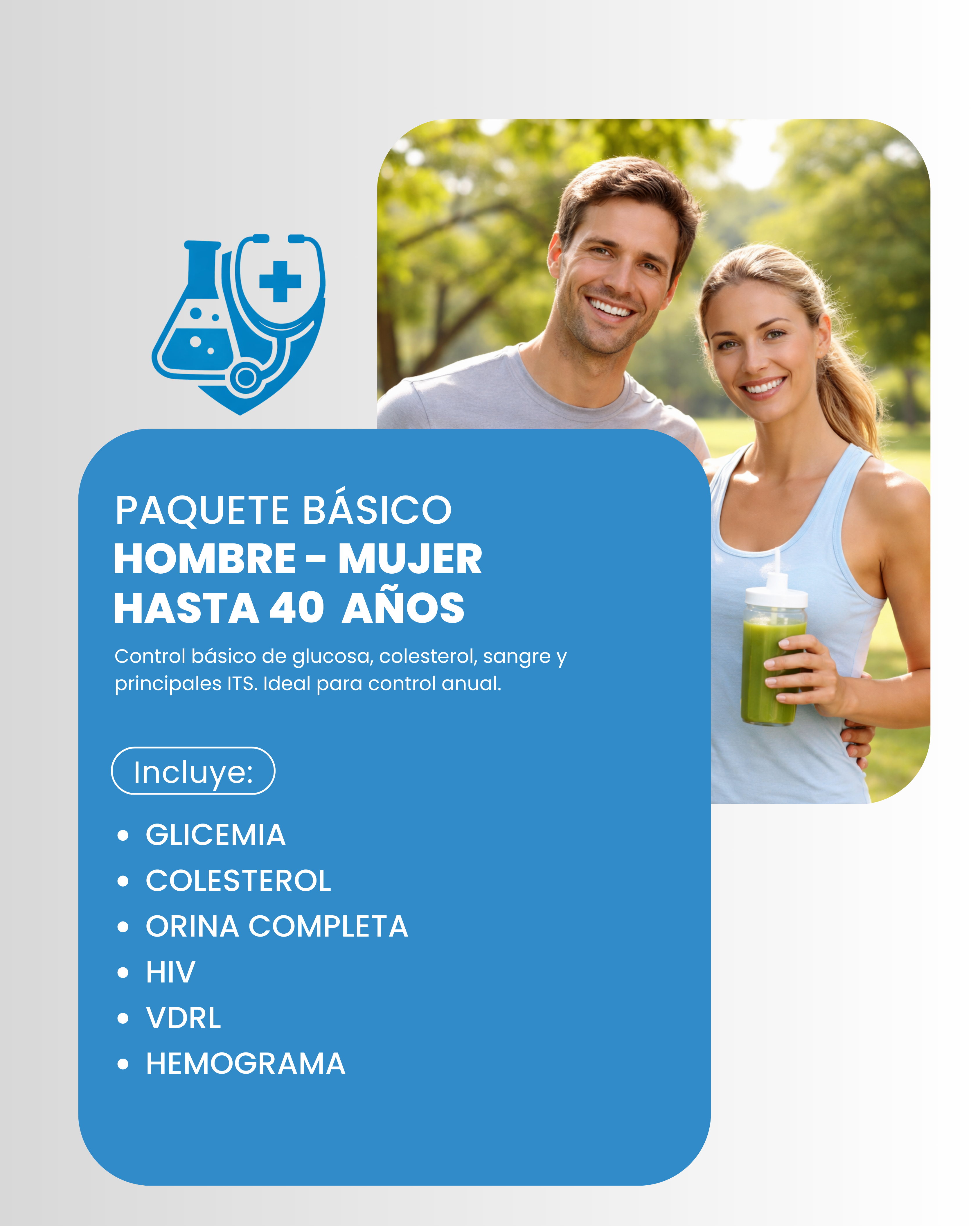 Paquete Básico Hasta 40 Años